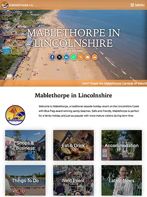 The website for Alford, Lincolnshire
